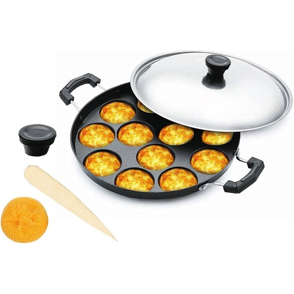 12 Cavity Non Stick Appam Pan | Appam Maker |