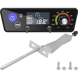 Banbitebq Upgraded Thermostat Kit Control Board for Pit Boss Grill - Compatible with Tailgater P7-340/Lexington P7-540/Classic P7-700/Austin XL P7-1000/440FBI Matte Black, RTD Temperature Probe