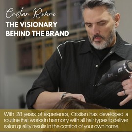 Cristian Rovere - Signature Hair Serum - Organic Argan Oil & Acai Extract - Frizz Control & Shine Serum - Sulfate Free & Paraben Free - Lightweight Hair Oil for Smoothness - 1.7 Fl Oz