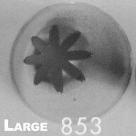 Ateco #853 Deep Closed Star Pastry Tip - Stainless Steel