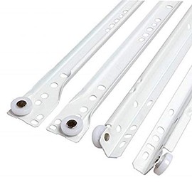 Laurey 10516 - White Bottom Mount Euro -Drawer Slide - 16 Inch - Pair