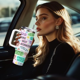 CGMIBAS Nurse Gifts for Women 30oz Nurse Daily Affirmations Coffee Cup Tumbler Inspire Nurses Gifts Stainless Steel Insulated Travel Mugs, Nurses Week Appreciation Gift Nursing School Graduation Gift