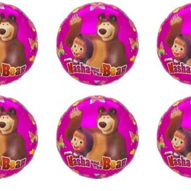 6 18in masha and the bear balloons