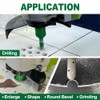KURSTOL Diamond Core Drill Bits Kit - 10pcs 6/8/10/25/35/50/65mm+2" Beveling