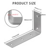 YUMORE Shelf Bracket, 7 Inch L Brackets Heavy Duty, Stainless