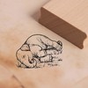 Dekolando Motif Stamp Elephant Sleeps – Stamp Animals Wooden Stamp