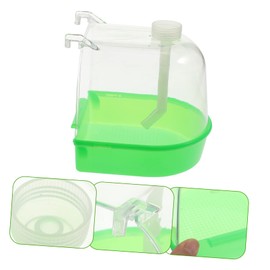 Levemolo Multifunctional Bird Bath Cage with Hole for Small Canaries and Parrots Durable Water Feeder and Bathing Promotes Healthy Habits for Finches Lovebirds and Similar Birds