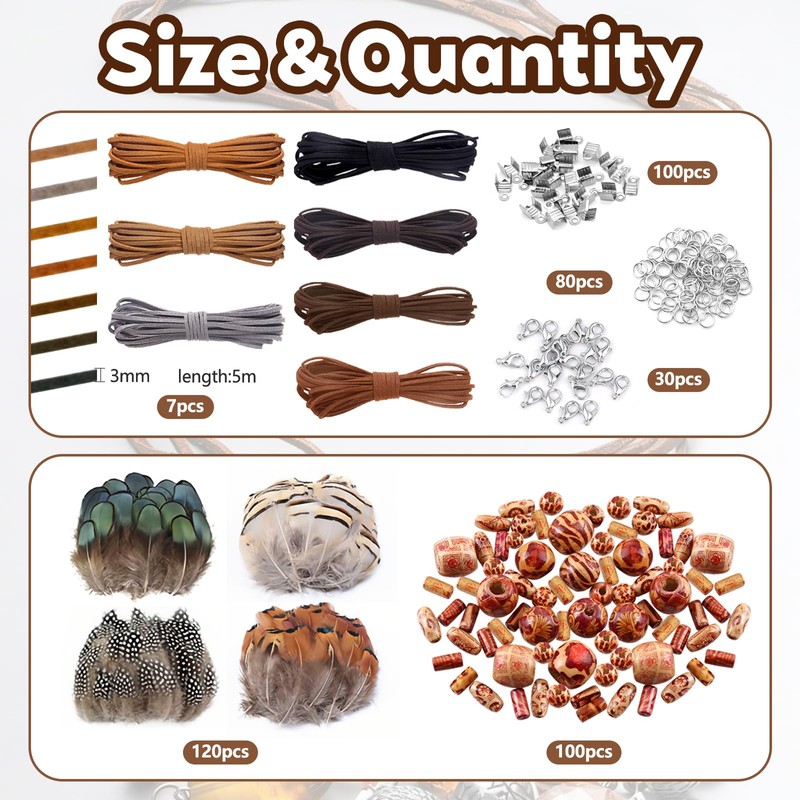 Dtoterul Leather Cords For Jewellery Making, Leather Necklace Cord, leather