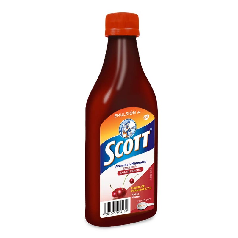 Emulsion de Scott Multivitamínico Cereza 200 ml
