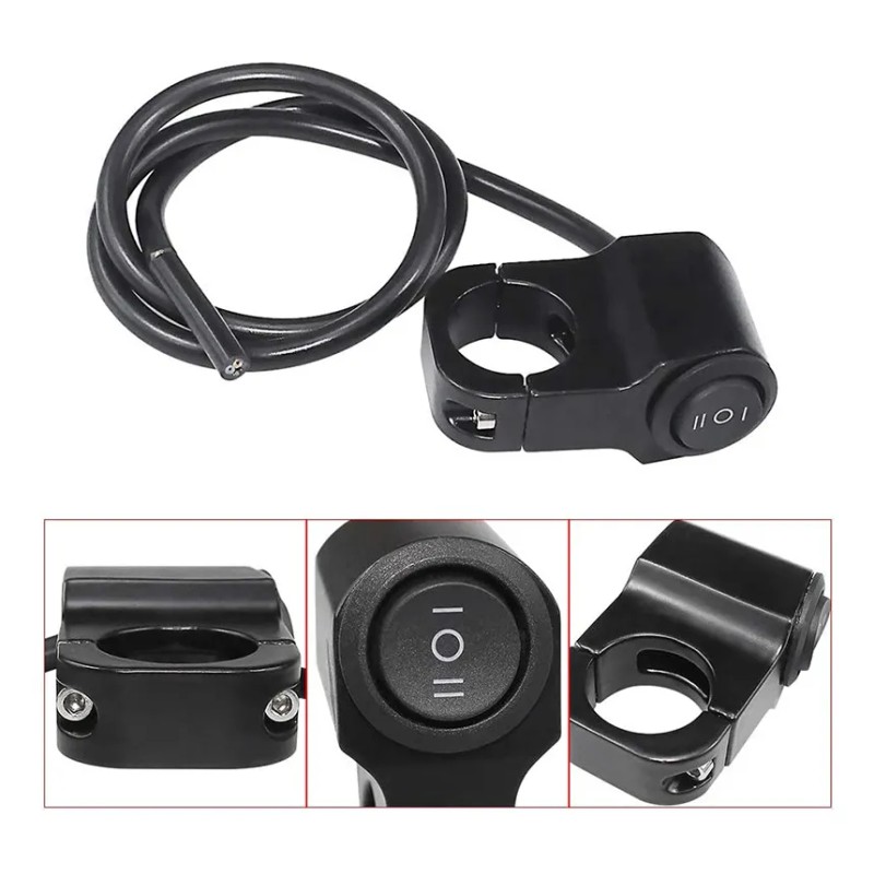 2pcs Switch Pasos Off Aluminio Manubrio Bici Moto