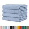 Pack of 4 Terry Towel Hand Towels, 50 x 100