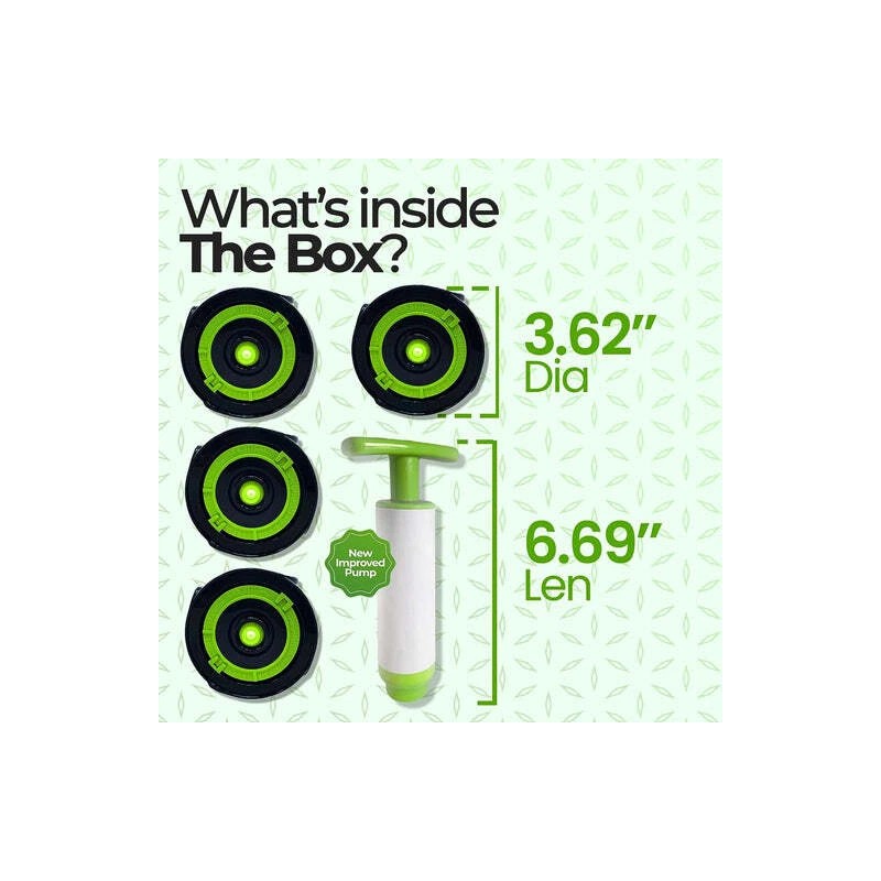 BurpLids® 4 Pack Curing Kit - Includes 4 Lids &