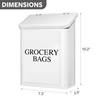 Calindiana Grocery Bags Holder (White)
