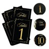Sosoport 1set Elegant Double Sided Table Number Cards for Weddings