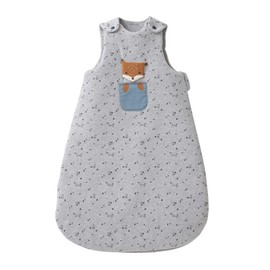 Vertbaudet Sleeveless baby sleeping bag, fox, grey mixed