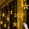 BLOOMWIN Light curtain star light chain curtain, USB 8 modes,