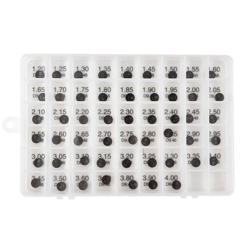 AHL 9.48mm O.D. 1.20mm-4.00mm Thick Adjustable Valve Shim Kit for