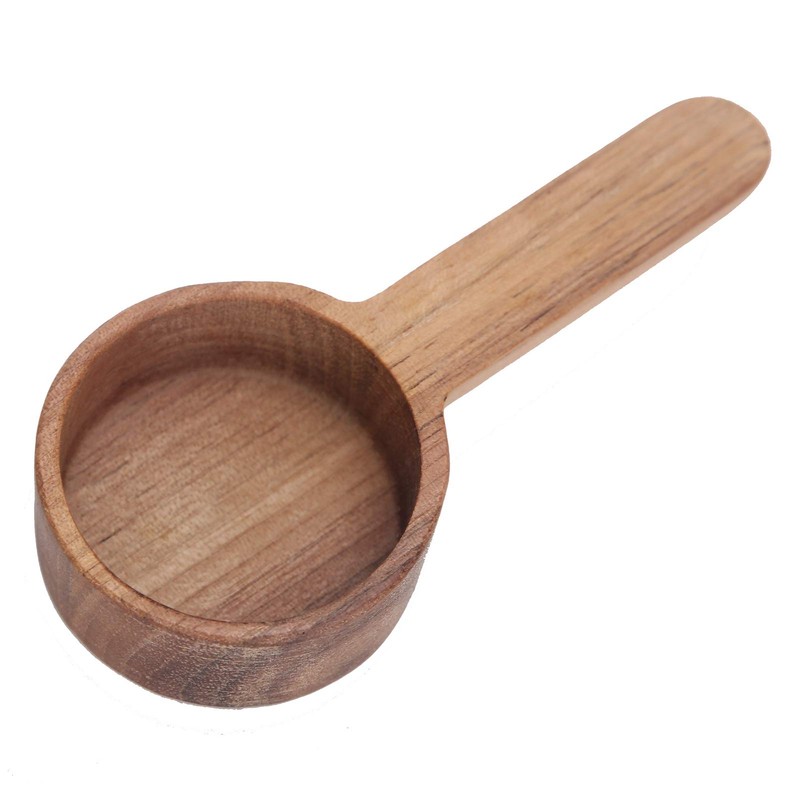Nikou Kaffeelöffel Holz Messlöffel Größe Optionaler Küchensuppenlöffel(Short handle 8g)