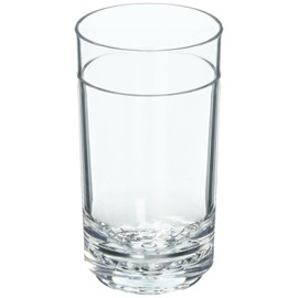 Drinique Unbreakable Elite Tall Glasses – Set of 4 | 14oz Tritan Plastic | Made with 50% Recycled Content | Reusable, Dishwasher Safe, BPA-Free, Shatterproof | Indoor, Outdoor, Everyday Use - Clear