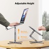 OMOTON 360° Rotating Laptop Stand Riser for Desk, Ergonomic Foldable