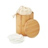 20 Reusable Bamboo Fibre Cleaning Pads in a Bamboo Box