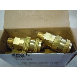 Tru-Flate (Pack Of 10) Tru-Flate 13-513/13-508 Universal Coupler 1/4" MNPT (A, I/M, T)