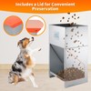 COZOFU Dog Feeder - Galvanized Metal Pet Food Station for