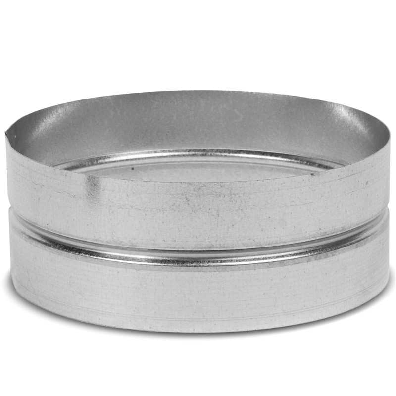 8" Inch Galvanized Metal Vent Duct Connector - Round Extension
