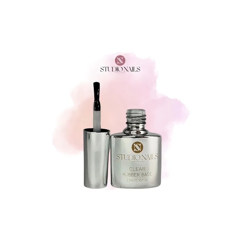 Rubber Gel Base Transparente Studio Nails Uñas 1 Pieza 10ml