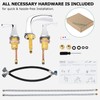 PARLOS 2-Handle Widespread Waterfall Roman Bathtub Faucet Tub Filler with