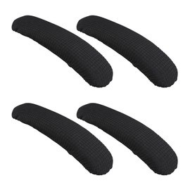 4 Pcs Office Arm Covers - Removable, Stretchable, Washable Elastic Slipcover Protector Sleeve for Office Chair (Black)