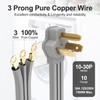 TOPDC 3 Prong Dryer Cord, 30 AMP Appliance Power Cord
