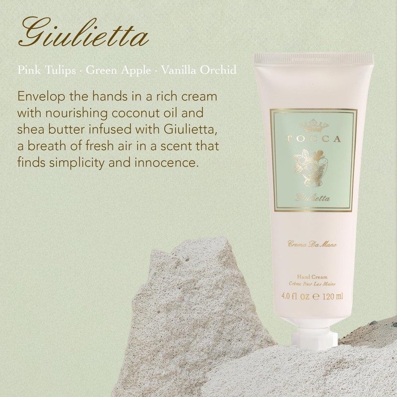 Tocca Crema de Mano Luxe, Giulietta Hand Cream, 4 oz