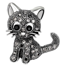 FAIRYGATE Women's Brooches & Pins Pins Cat Brooches Lapel Badge Bag Jewelry Gift For Kids Friends B4320