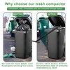 Manual Trash Compactor, Touchless Manual Trash Compactor Roadside Trash Can