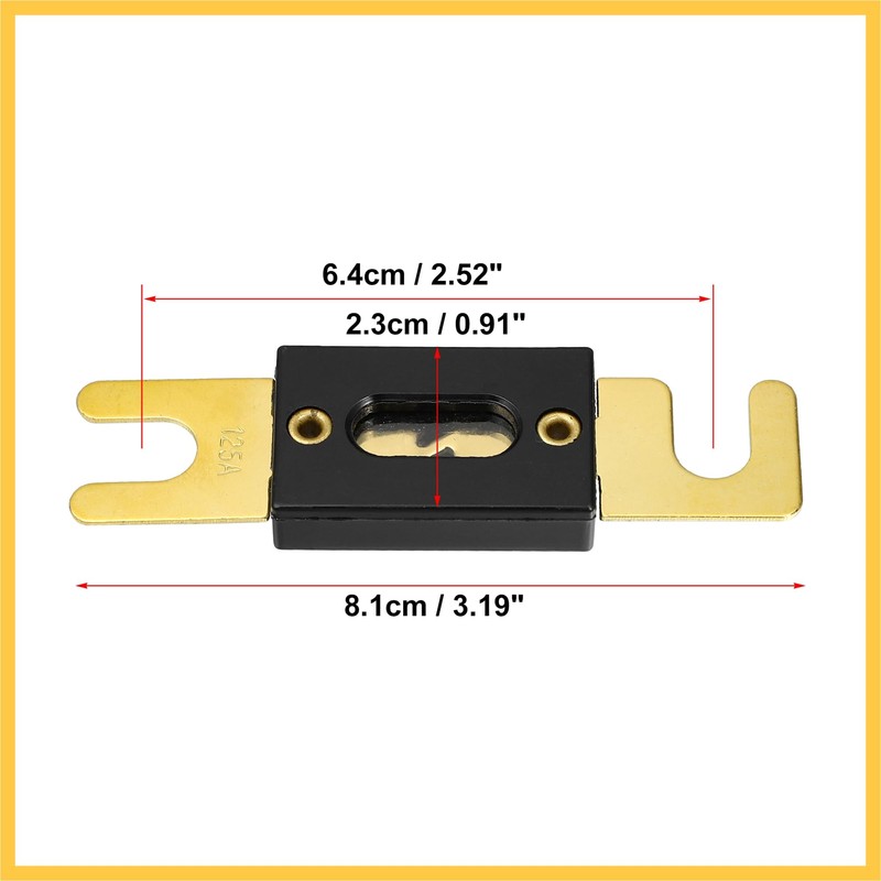 REPAIROCK 2pcs Fuse Replacement 125A ANL Fuses Car Audio Fuse