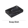 5-Piece Bathroom Counter Top Accessory Set - Dispenser for Liquid