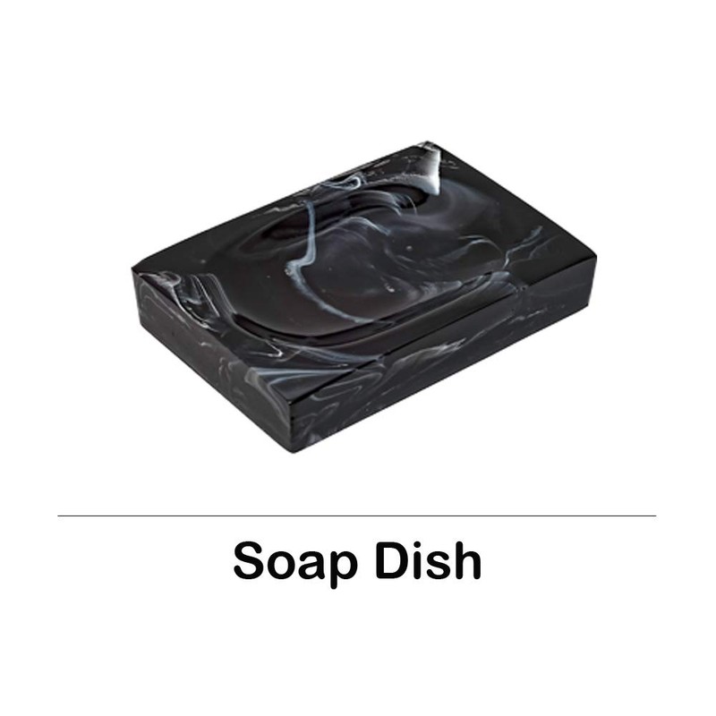 5-Piece Bathroom Counter Top Accessory Set - Dispenser for Liquid