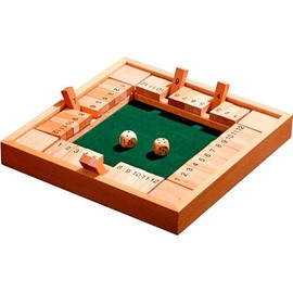 Philos 3281 - Shut The Box 12 Pieces for 1-4 People, Dice Game, Board Game