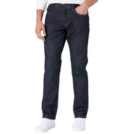 Buffalo David Bitton Men's Relaxed Straight Driven Jeans, Dark Blue Sanded Indigo, 34W x 32L