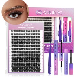 DlY Extension Sets and Clusters 9-17 mm l Bonding Seal andMakeup Remover Makeup Cosmetic Extensions ExtensionSalon Clusters Brush Contour lashes eyelash:_JM-Fairy Kit