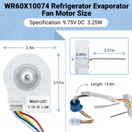 AMI PARTS WR60X10307 WR60X10074 Refrigerator Evaporator Fan Motor Replaces 1550741 AP4438809 WR60X10224 PS2364950 AP4438809