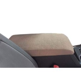 Car Console Covers Plus Made in USA Designed to fit The Back Seat Console ONLY of The Infiniti QX80 2014-2024 Fleece Auto Armrest Center Console Cover Protector Tan