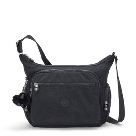 Kipling GABBIE Mittelgroße Umhängetasche, Black Noir (Schwarz)
