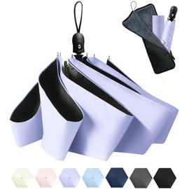 GDEEL Parasol, Folding Umbrella, One-touch Automatic Open and Close, Umbrella Cover, 7.5 oz (212 g), For Both Rain and Shine, Durable, Lightweight, Folding Umbrella, Women's, Men's, Sun Umbrella, UV