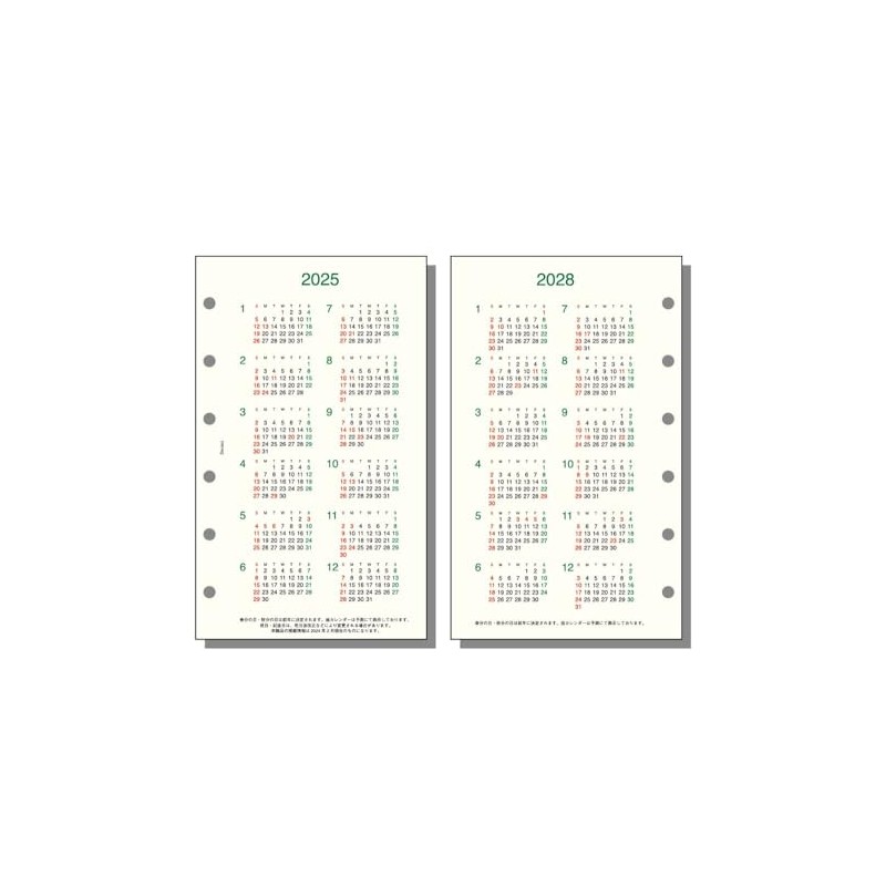 Raymay Fujii DPR2539 DaVinci Refill for Notebook, 2025, Pocket Size,