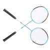 2 PCS X3 Badminton Rackets Iron Alloy Integrated Double Badminton