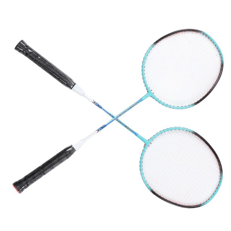 2 PCS X3 Badminton Rackets Iron Alloy Integrated Double Badminton