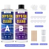 TQELFSS Epoxy Resin 20 OZ, Crystal Clear Epoxy Resin Kit,