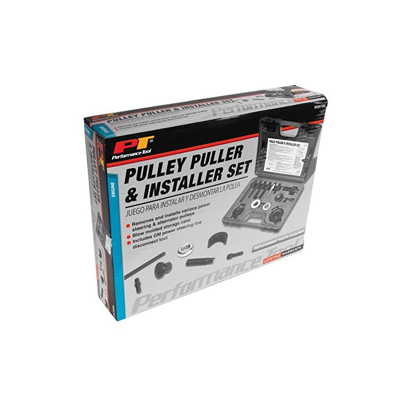 Performance Tool W89708 Pulley Puller/Installer Kit For Most Alternator and